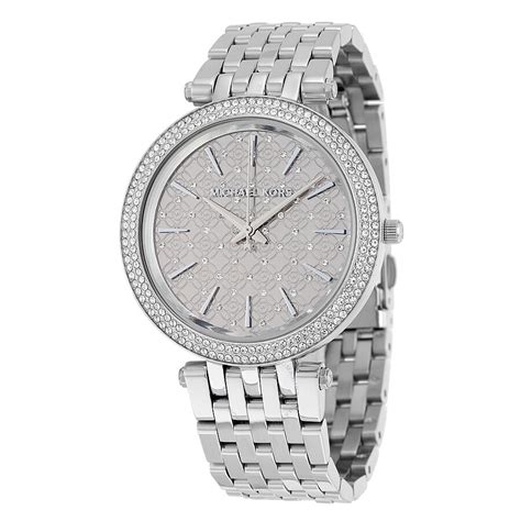 michael kors darci mk3404|Michael Kors Darci Silver Dial Crystal Stainless Steel Ladies .